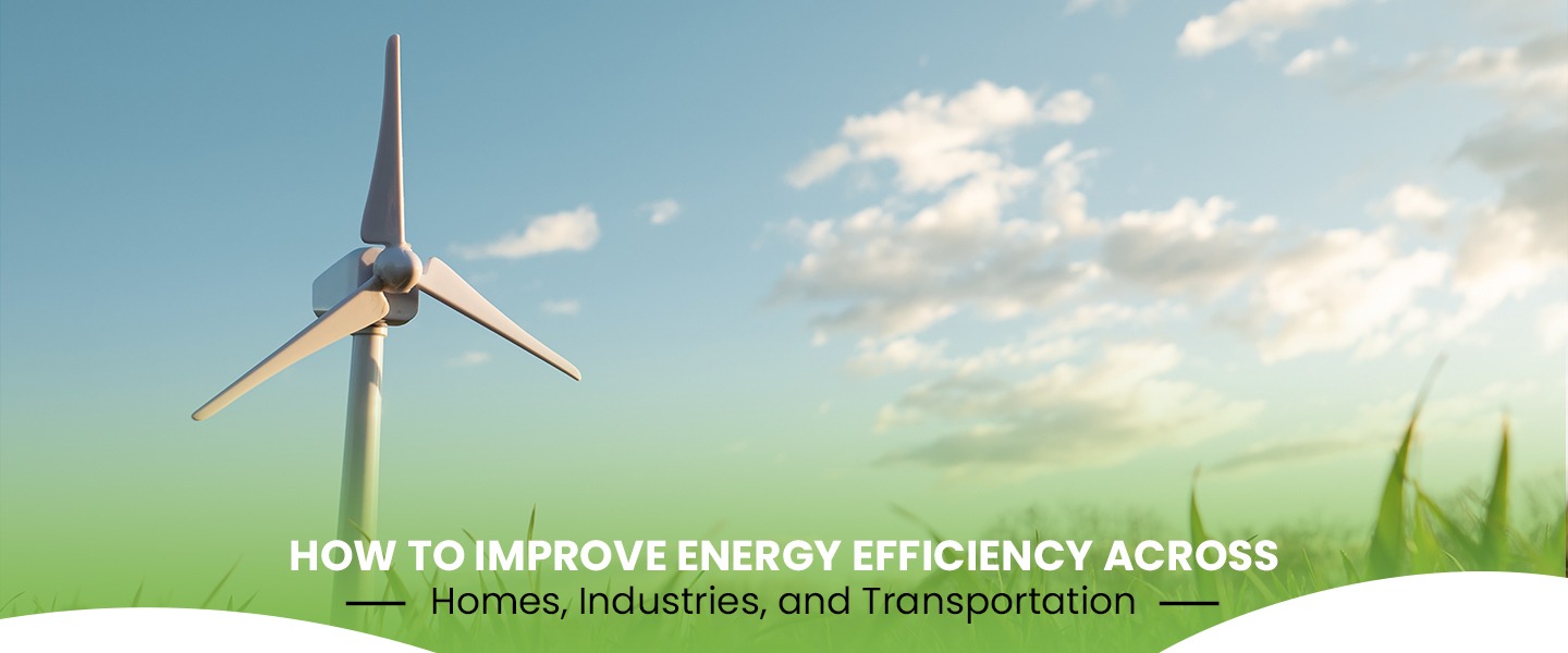 How to Improve Energy Efficiency Across Homes, Industries, and Transportation